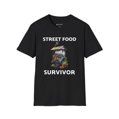 Street Food Survivor T-Shirt — Funny Food Cart Lover Tee