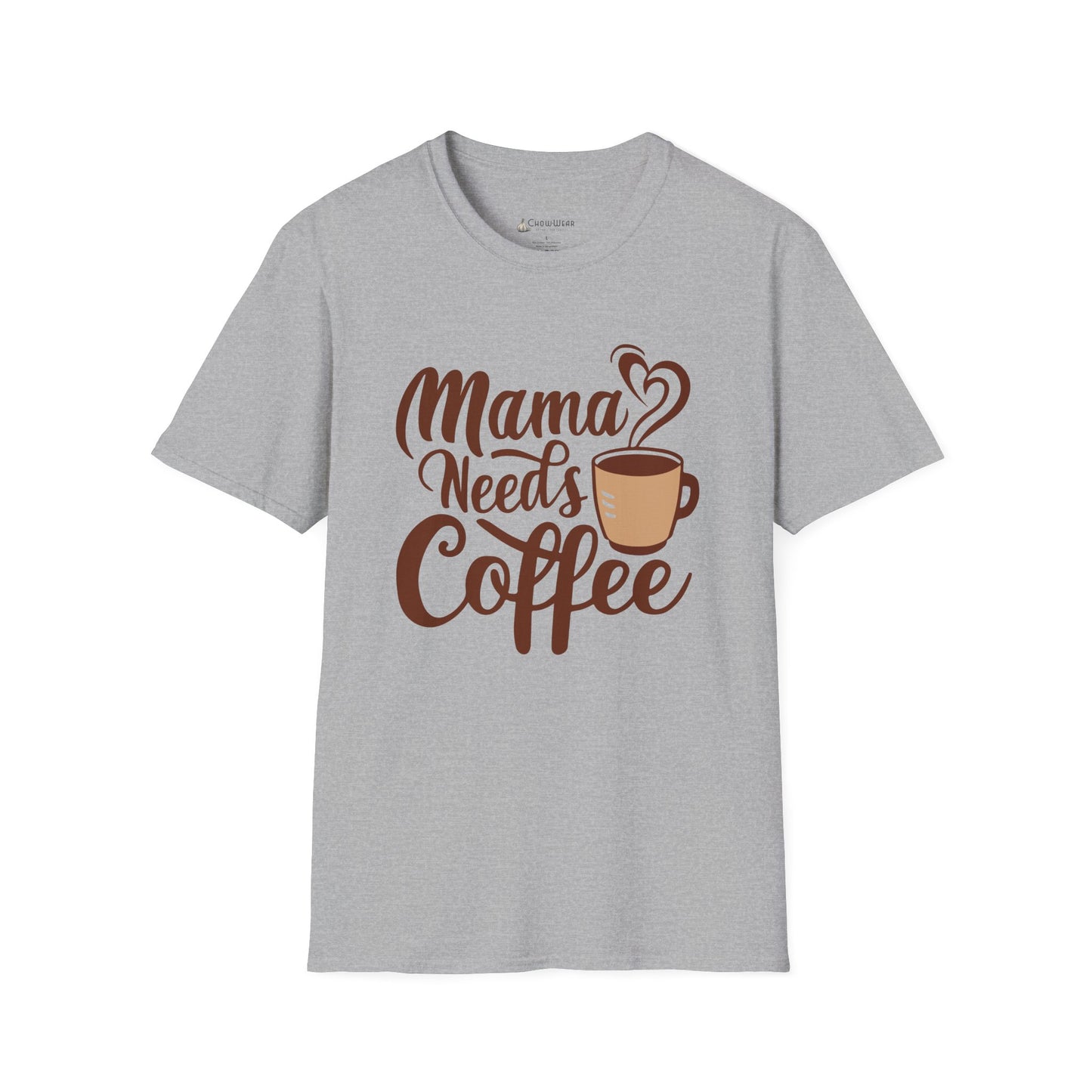 Mama Needs Coffee T-Shirt — Cute Funny Mom Coffee Tee, Mother's Day Gift