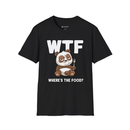 WTF Where's The Food? Panda Funny T-Shirt