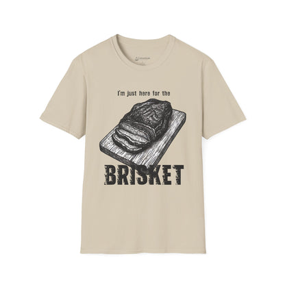 Brisket Lovers T‑Shirt — “I’m Just Here for the Brisket” BBQ Grilling Tee