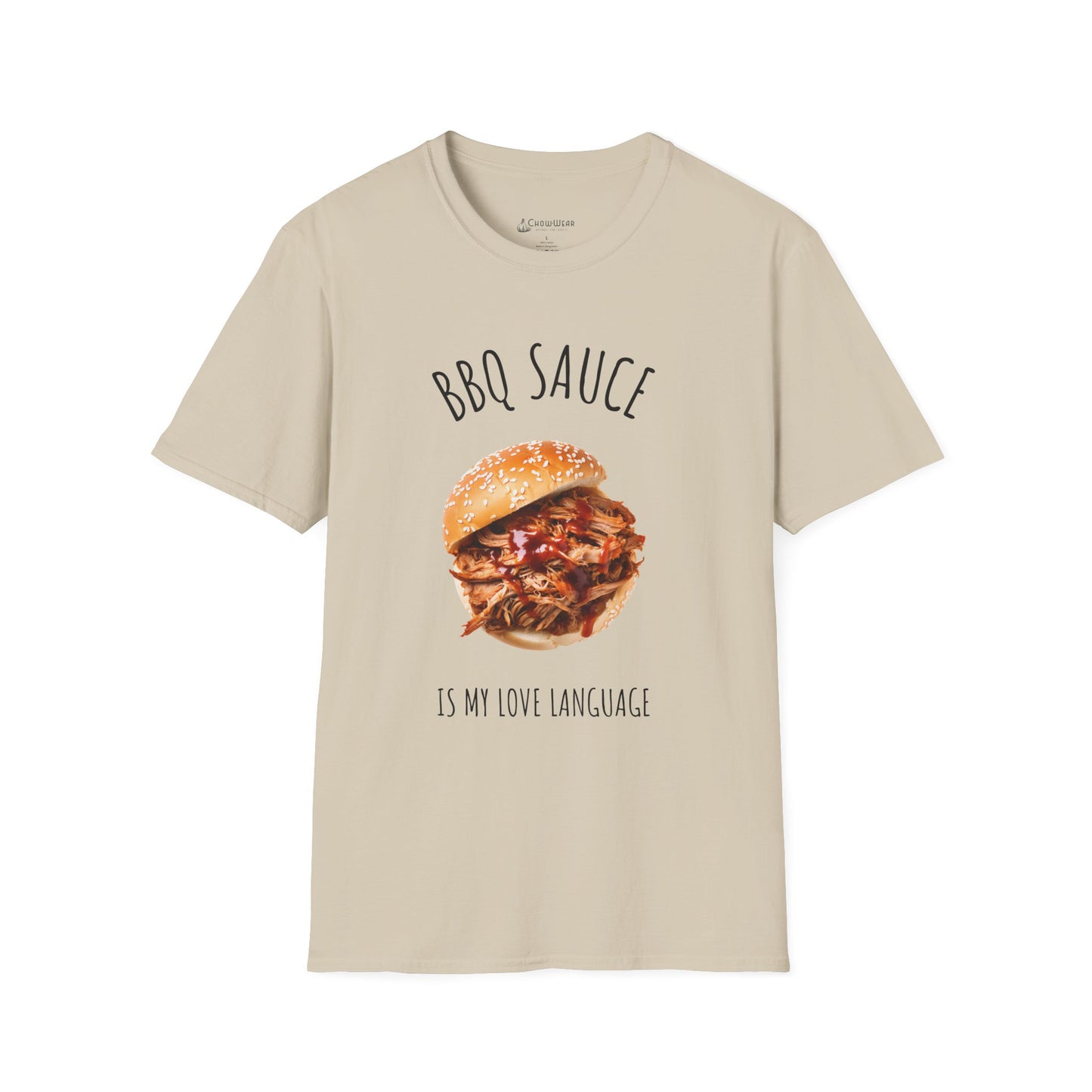 T-Shirt — "BBQ Sauce Is My Love Language" Pulled Pork Sandwich Tee