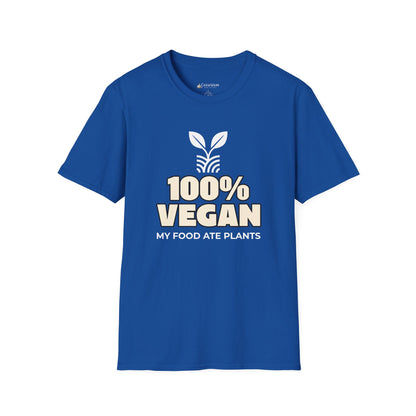 100% Vegan T-Shirt – "My Food Ate Plants" Funny BBQ Meat Graphic Tee