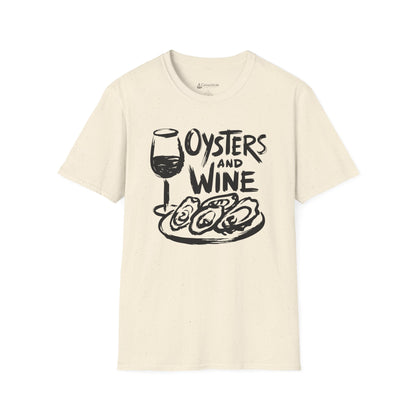 Oysters and Wine T-Shirt — Seafood & Wine Lovers Tee