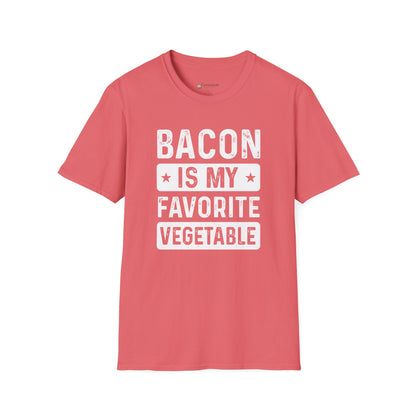Bacon Is My Favorite Vegetable T-Shirt — Funny Foodie Meat Lover Tee