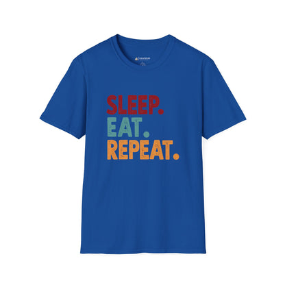 Sleep. Eat. Repeat. T-Shirt — Retro Foodie Tee