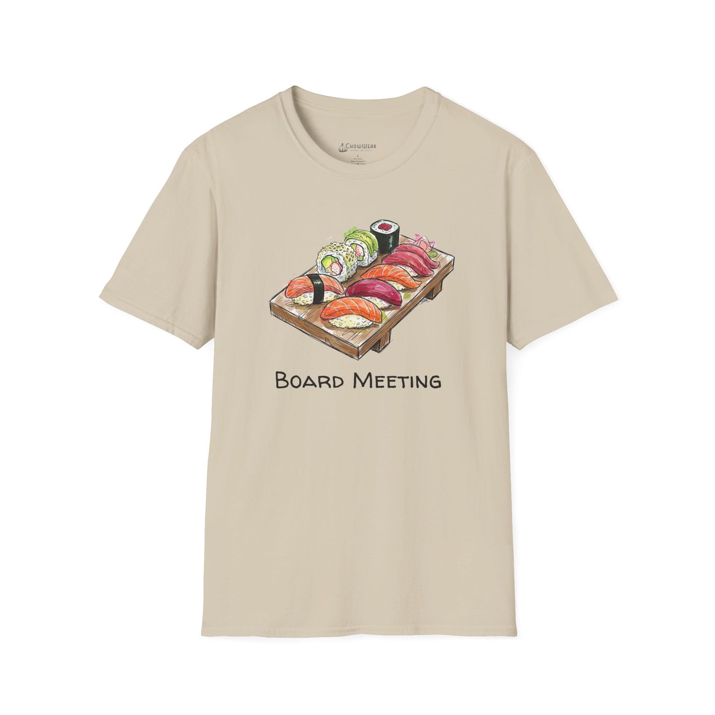 Sushi 'Board Meeting' T-Shirt — Funny Sushi Sashimi Japanese Tee for Foodies