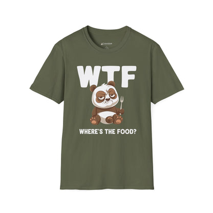 WTF Where's The Food? Panda Funny T-Shirt
