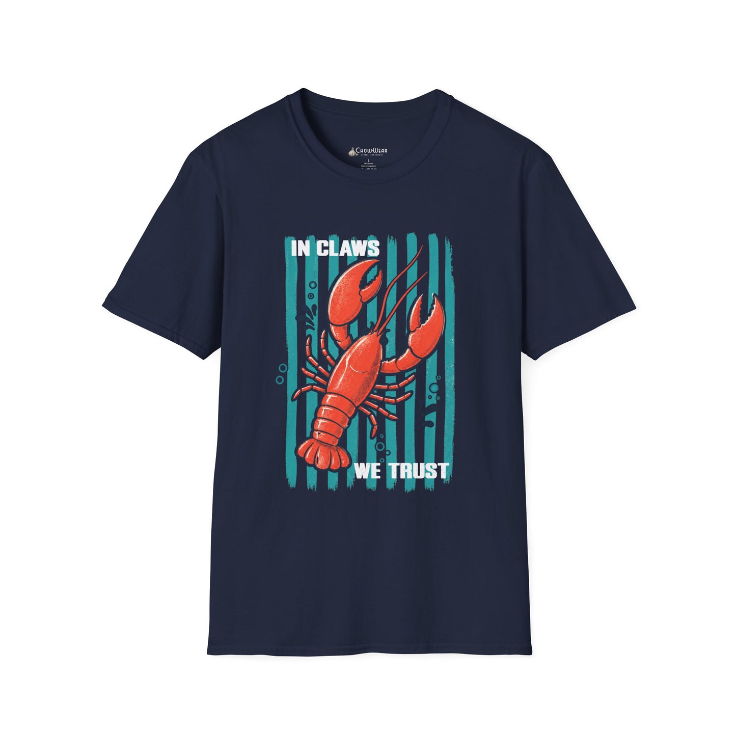 Lobster “In Claws We Trust” Seafood Lover T-Shirt