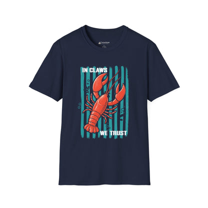 Lobster “In Claws We Trust” Seafood Lover T-Shirt