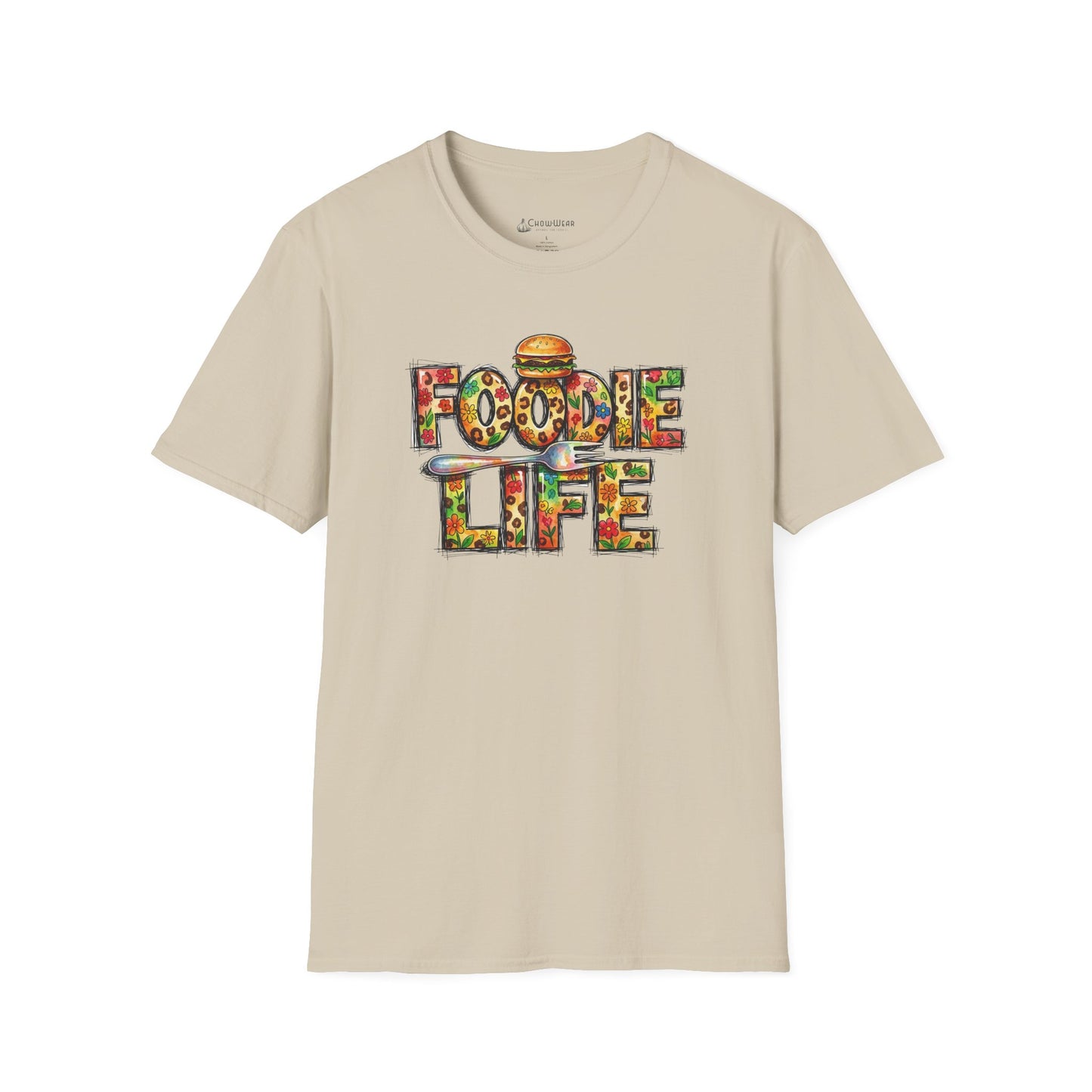 Foodie Life T-Shirt — Colorful Food Lovers Tee