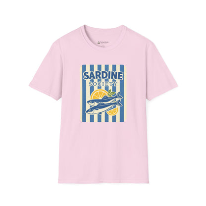 Sardine Society T-Shirt — Vintage Coastal Fish Lover Tee