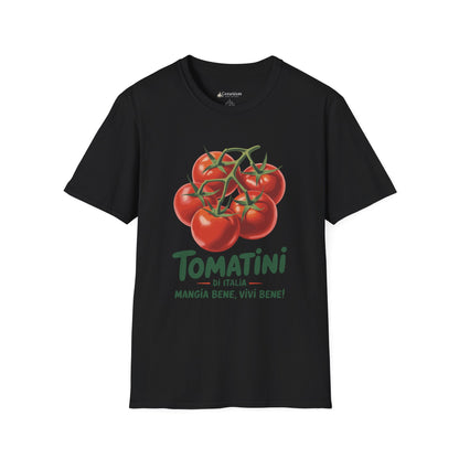 Tomatini Vintage Tomato Italian T-Shirt — Mangia Bene, Vivi Bene Italy