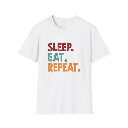Sleep. Eat. Repeat. T-Shirt — Retro Foodie Tee