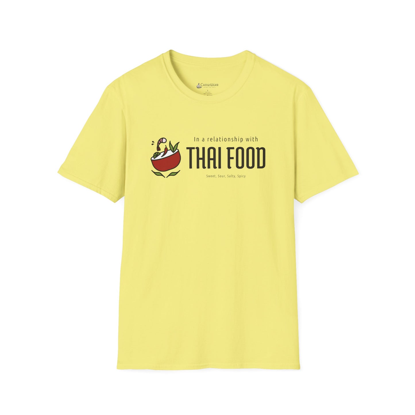 Thai Food Lovers T-Shirt — "In a Relationship with Thai Food" Graphic Tee