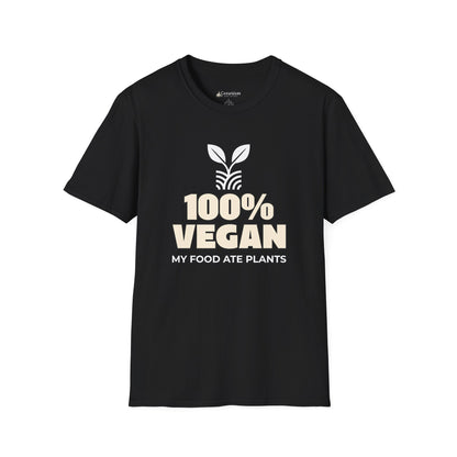 100% Vegan T-Shirt – "My Food Ate Plants" Funny BBQ Meat Graphic Tee