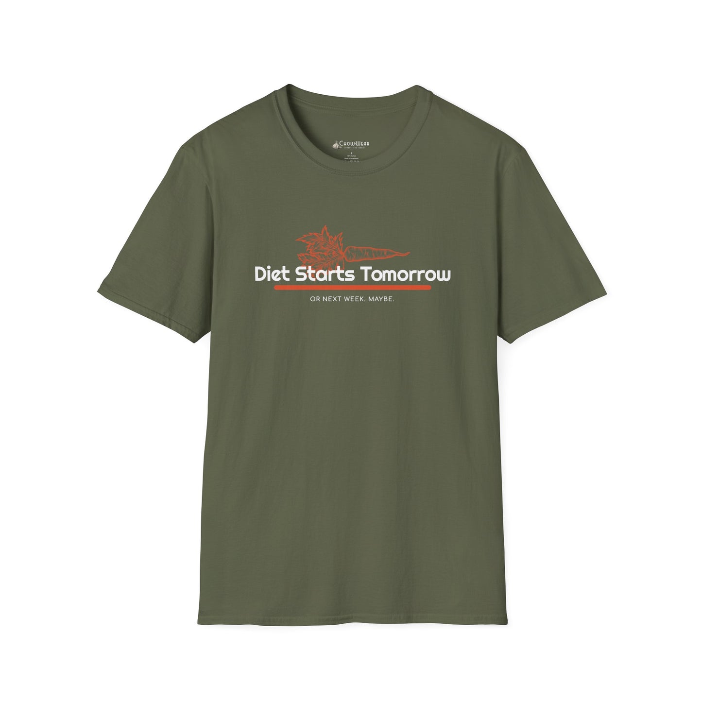 Diet Starts Tomorrow T-Shirt — Funny Retro Motivational Tee