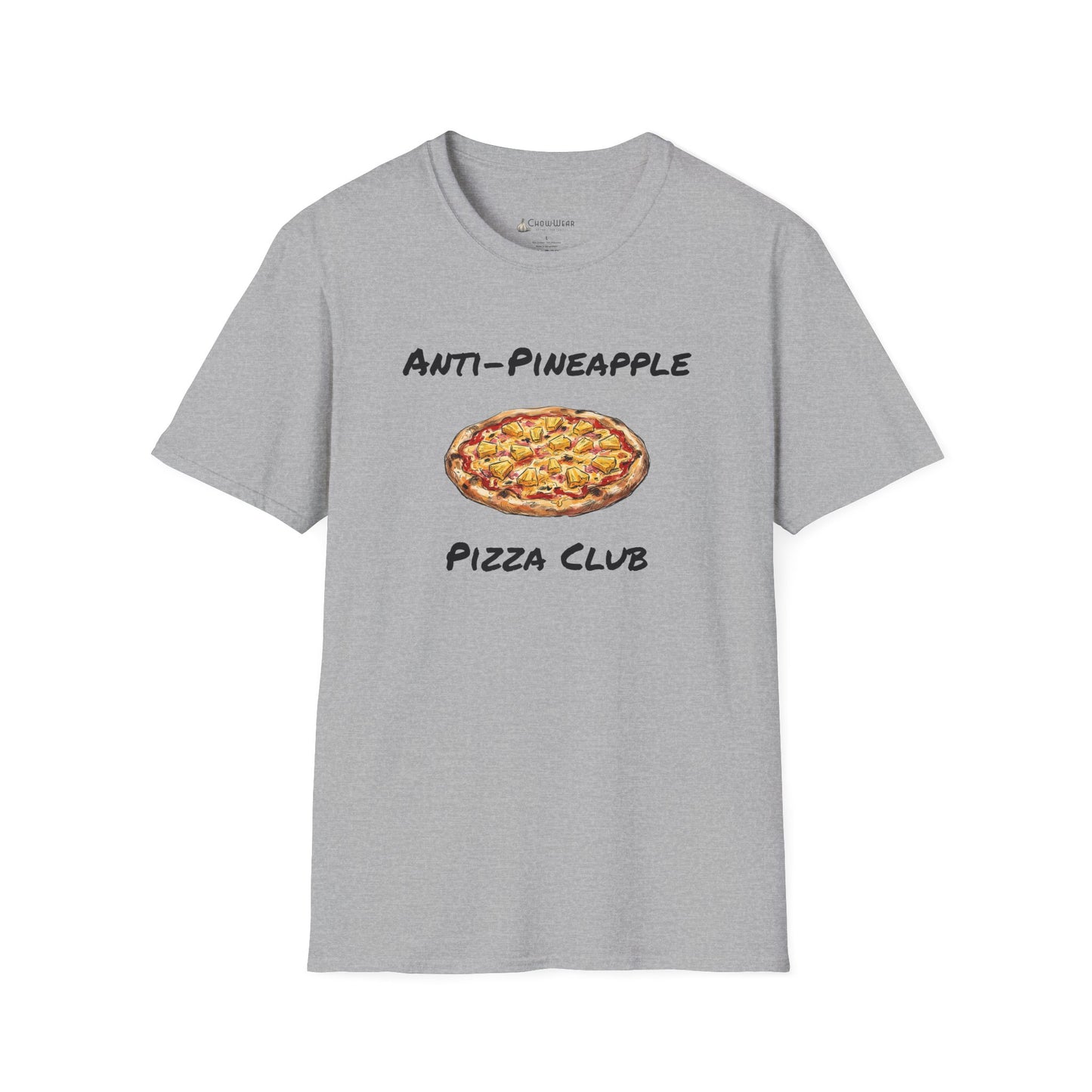 Anti-Pineapple Pizza Club T-Shirt — Funny No Hawaiian Pineapple Pizza Tee