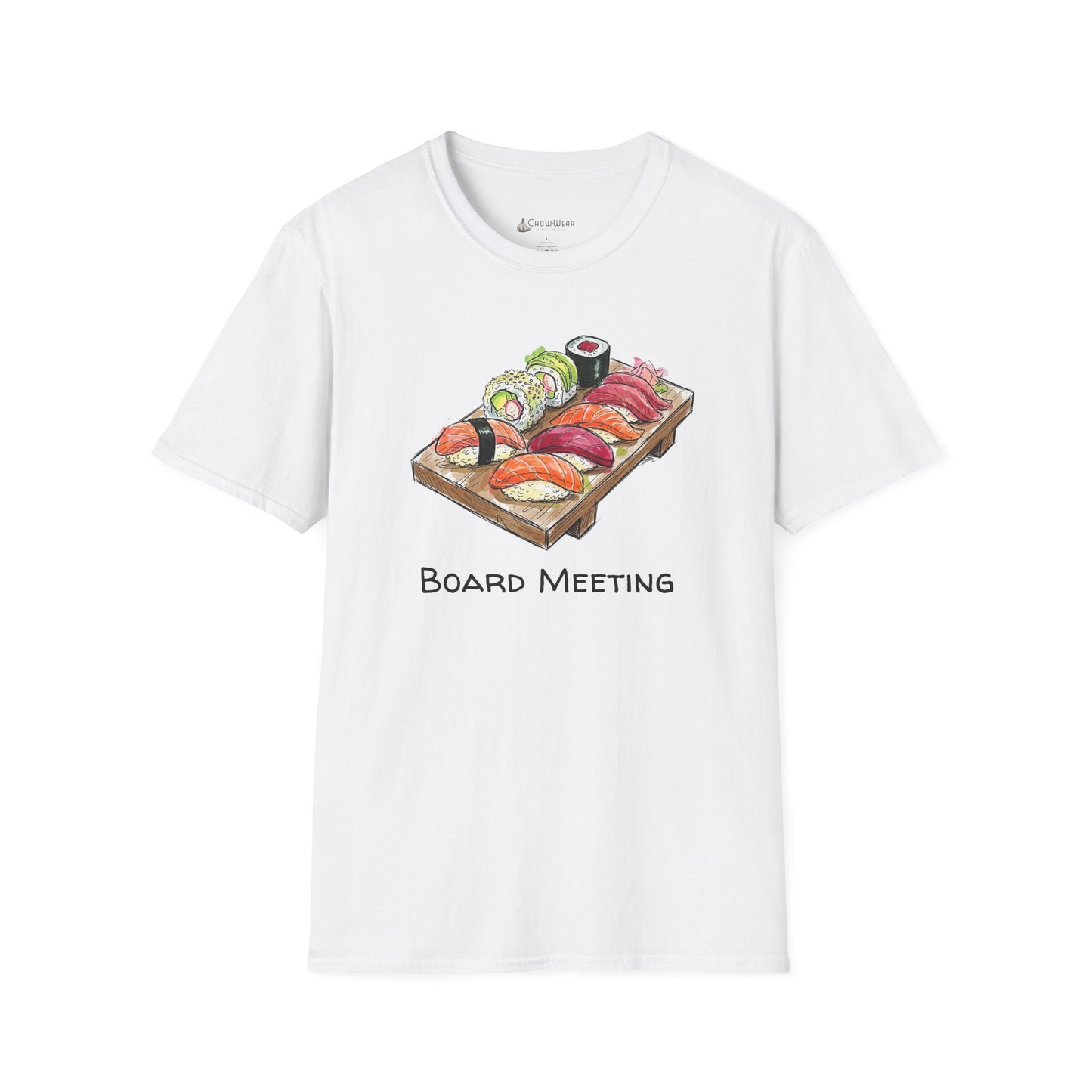 Sushi 'Board Meeting' T-Shirt — Funny Sushi Sashimi Japanese Tee for Foodies