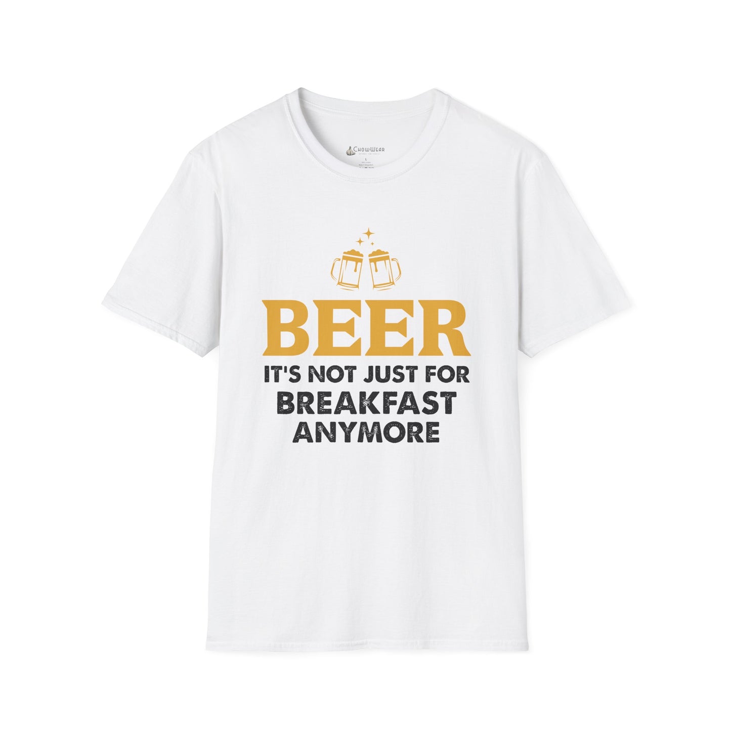 "Beer: It's Not Just For Breakfast Anymore" Funny Beer T-shirt