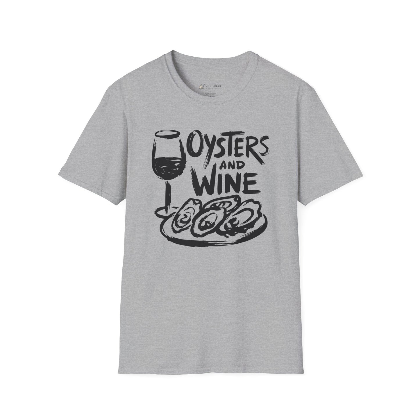 Oysters and Wine T-Shirt — Seafood & Wine Lovers Tee