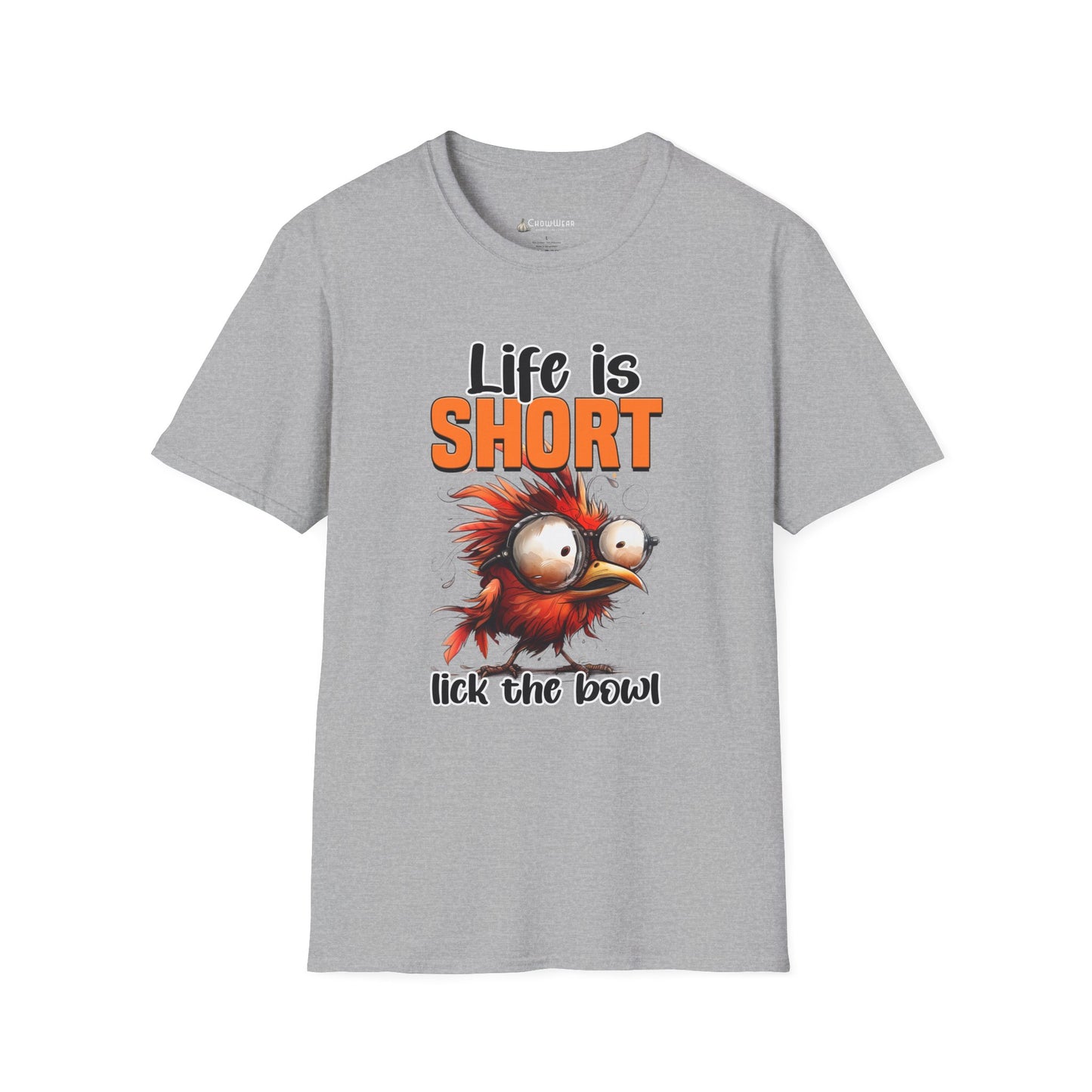 Life Is Short Lick the Bowl T-Shirt — Funny Foodie Baking Tee