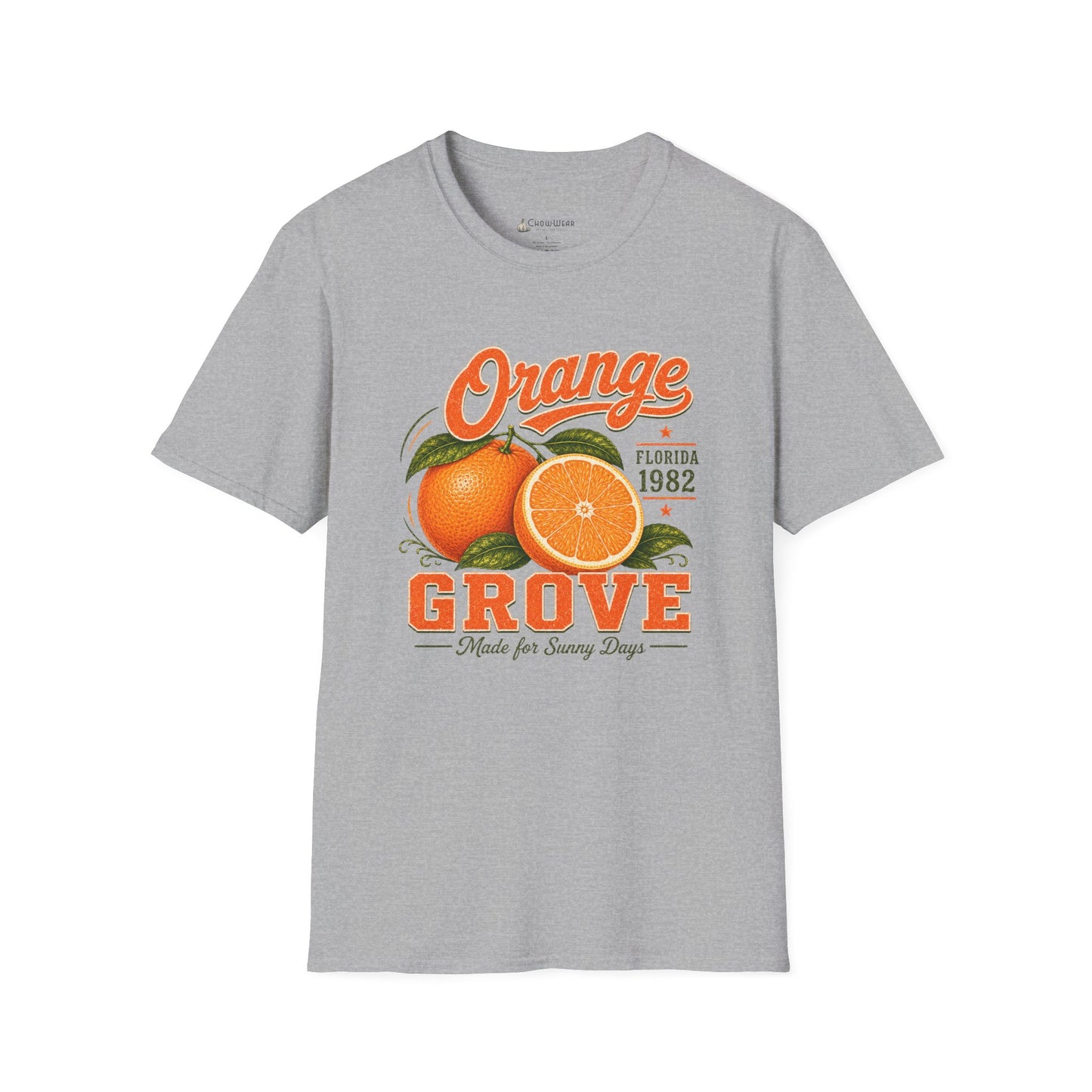 Orange Grove Vintage T-Shirt — Florida Fruit Citrus Graphic Tee