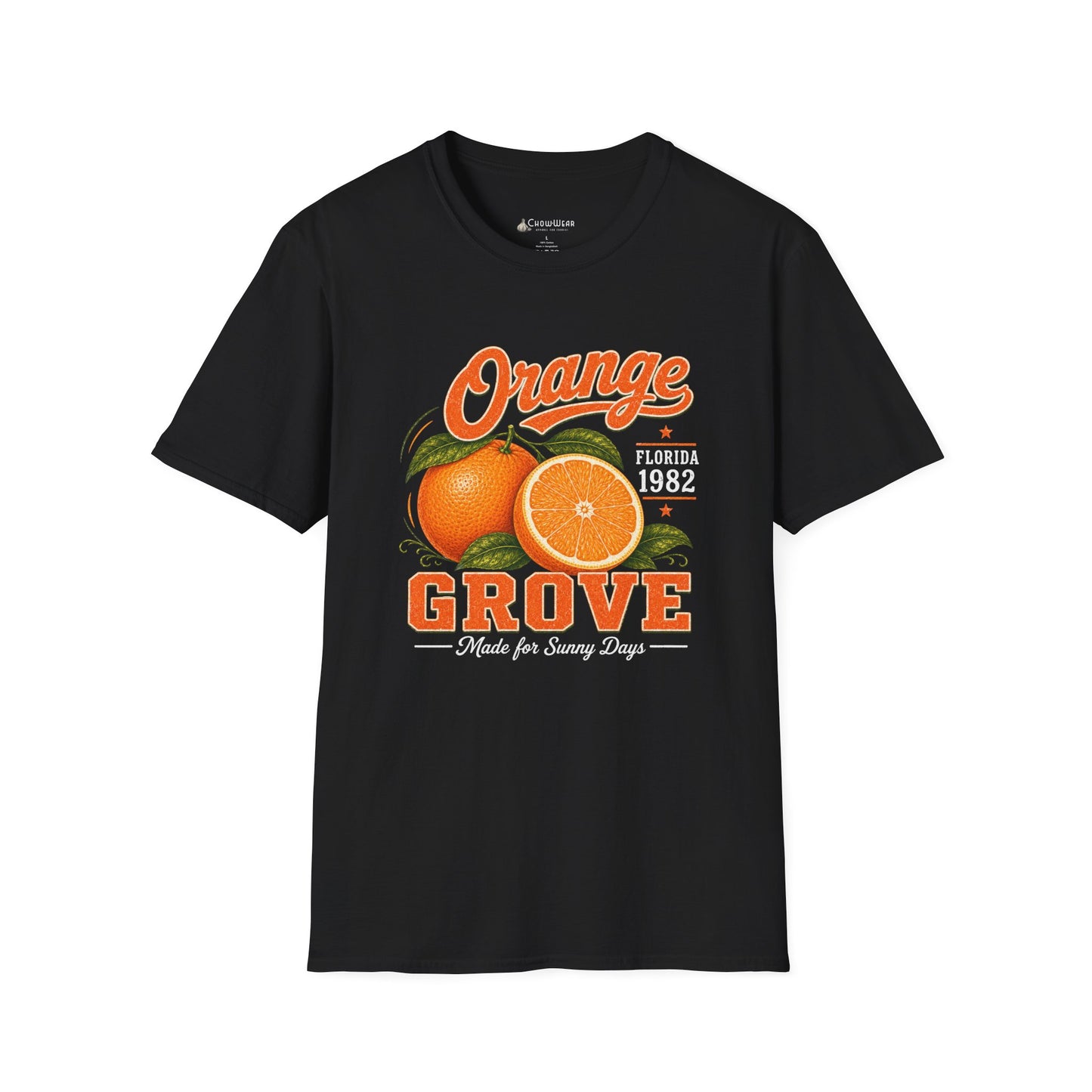 Orange Grove Vintage T-Shirt — Florida Fruit Citrus Graphic Tee