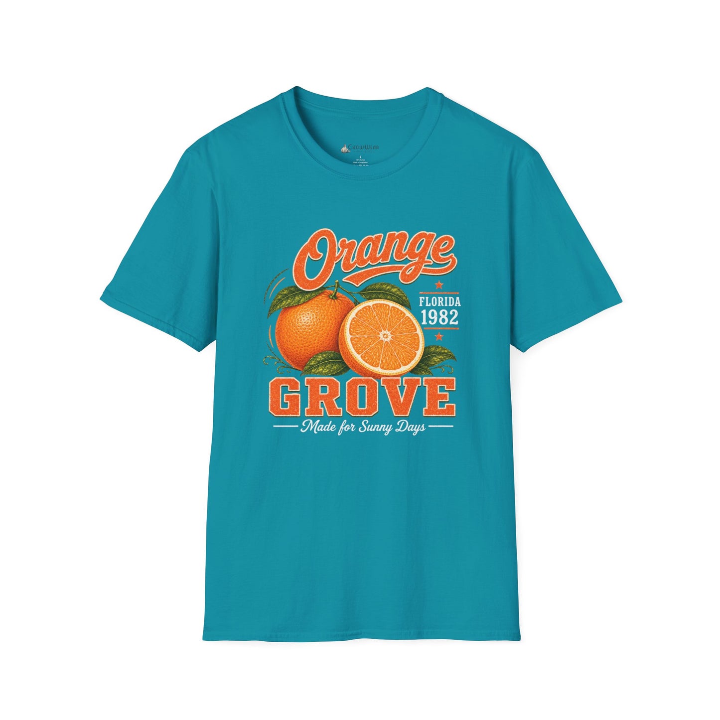 Orange Grove Vintage T-Shirt — Florida Fruit Citrus Graphic Tee