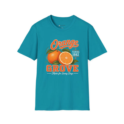 Orange Grove Vintage T-Shirt — Florida Fruit Citrus Graphic Tee