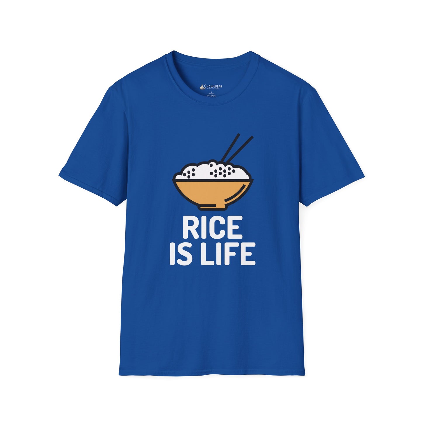 Rice Is Life T-Shirt – Cute Bowl & Asian Chopsticks Tee for Rice Lovers