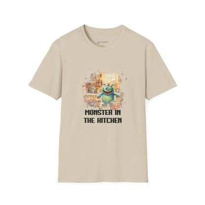 T-Shirt — "Monster in the Kitchen" Cute Cartoon Cooking Chef Tee