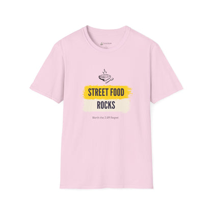 Street Food Rocks T-Shirt — Graphic Casual Tee for Foodies
