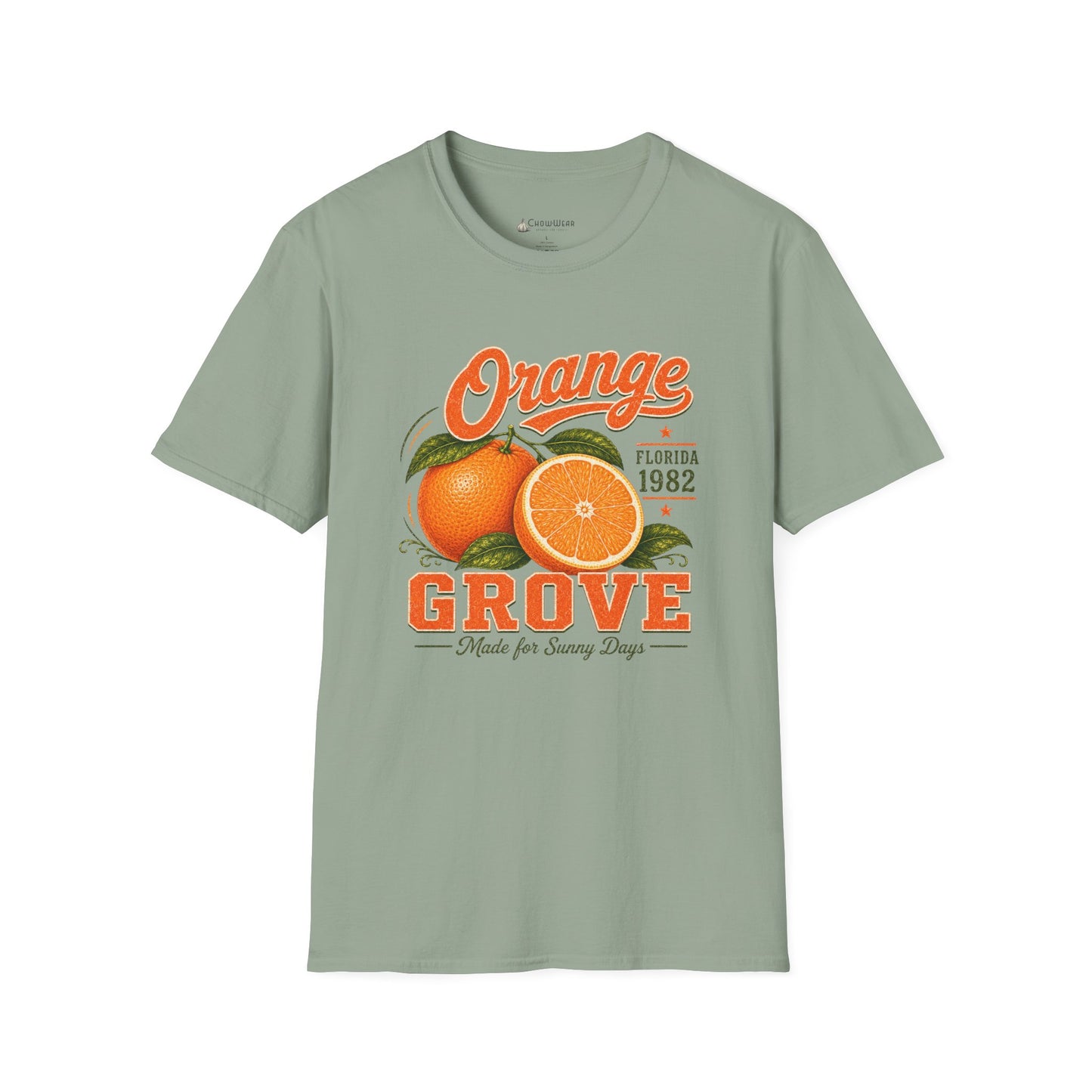 Orange Grove Vintage T-Shirt — Florida Fruit Citrus Graphic Tee