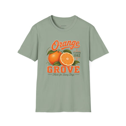 Orange Grove Vintage T-Shirt — Florida Fruit Citrus Graphic Tee