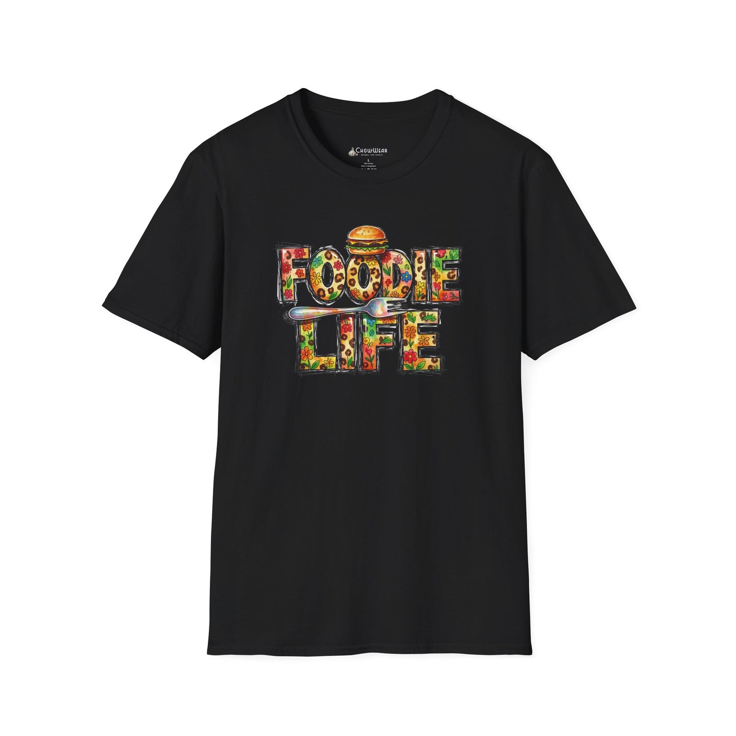 Foodie Life T-Shirt — Colorful Food Lovers Tee