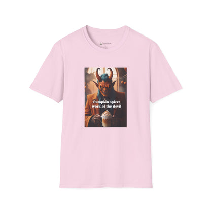 “Pumpkin Spice: Work of the Devil” Halloween Fall Holiday Season T-Shirt