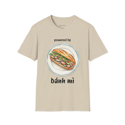 Bánh Mì T-Shirt — "Powered by Bánh Mì" Vietnamese Sandwich Tee