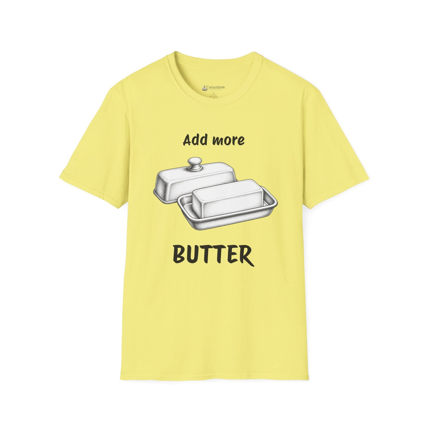 "Add More Butter" T-Shirt - Retro Butter Dish Graphic Tee