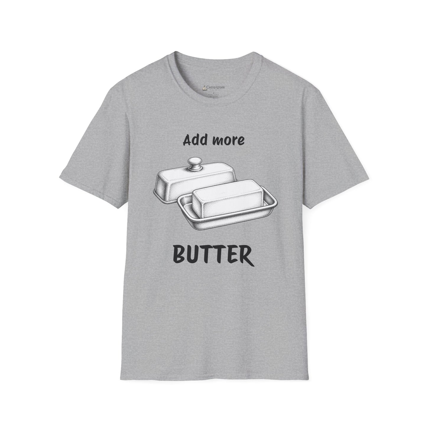 "Add More Butter" T-Shirt - Retro Butter Dish Graphic Tee
