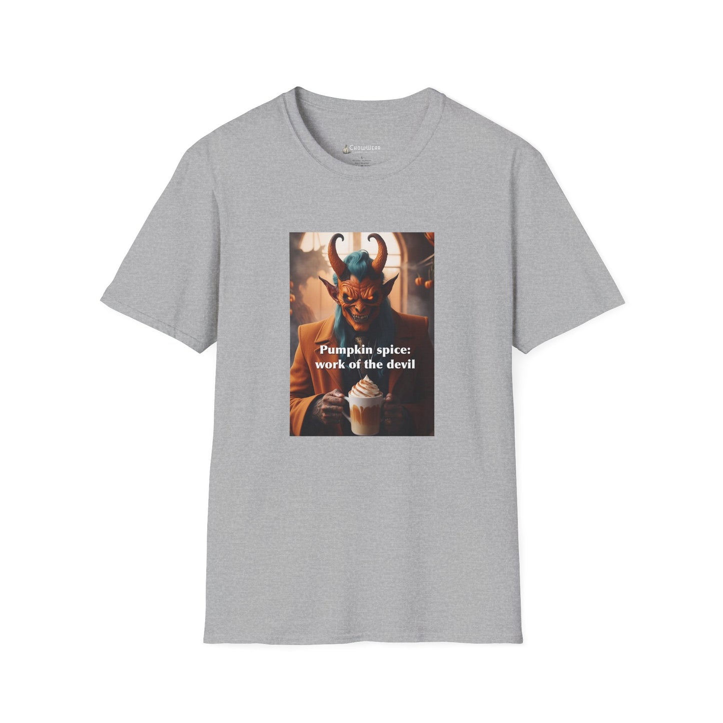 “Pumpkin Spice: Work of the Devil” Halloween Fall Holiday Season T-Shirt