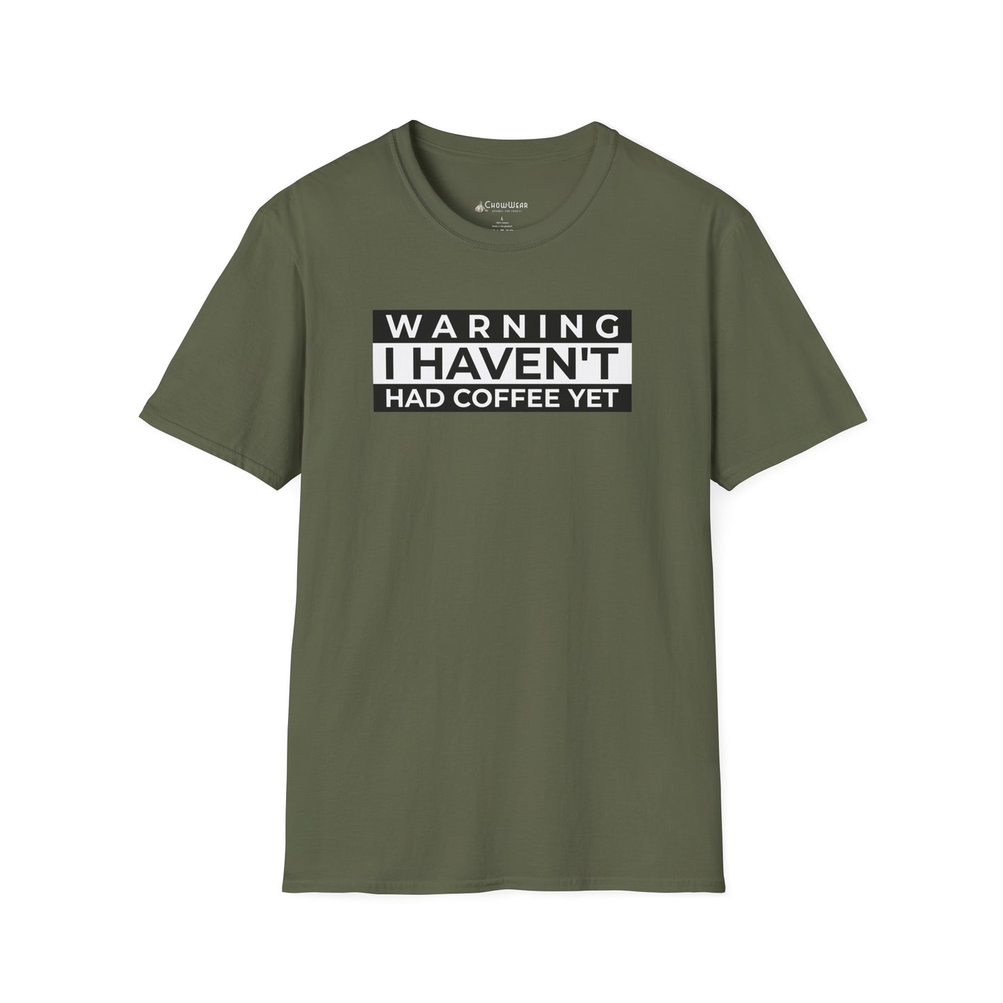 Warning I Haven't Had Coffee Yet T-Shirt — Funny Coffee Lover Tee
