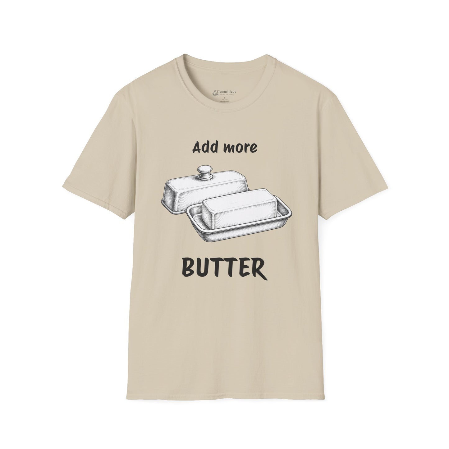 "Add More Butter" T-Shirt - Retro Butter Dish Graphic Tee