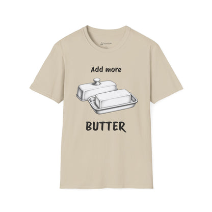 "Add More Butter" T-Shirt - Retro Butter Dish Graphic Tee