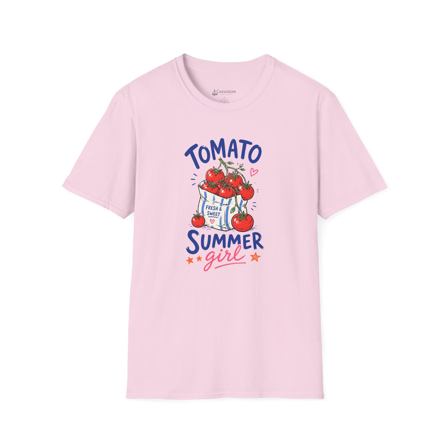 Tomato Summer Girl T-Shirt — Cute Garden Harvest Graphic Tee