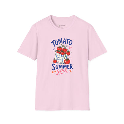 Tomato Summer Girl T-Shirt — Cute Garden Harvest Graphic Tee
