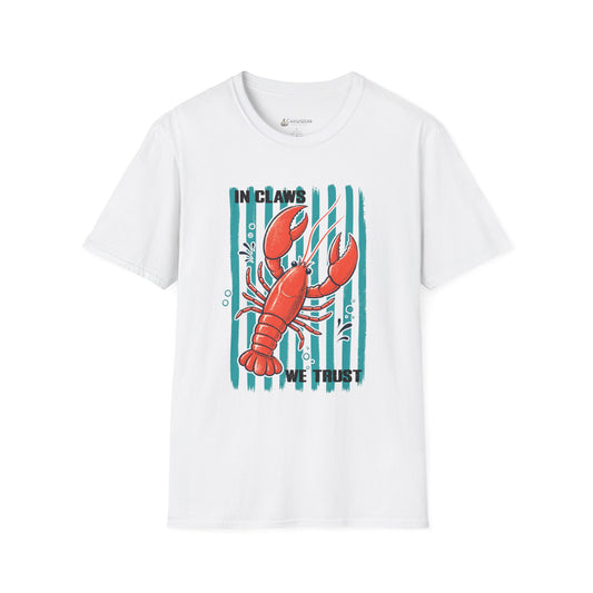 Lobster “In Claws We Trust” Seafood Lover T-Shirt