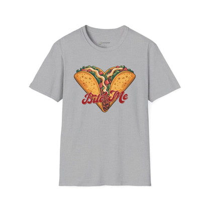 'Bite Me' Taco Lovers Mexican Foodie Street Food T-shirt
