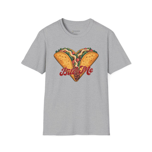 'Bite Me' Taco Lovers Mexican Foodie Street Food T-shirt