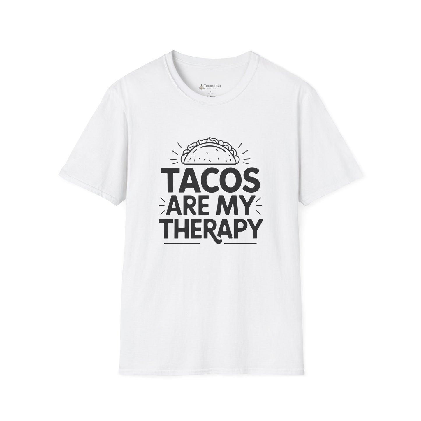 "Tacos Are My Therapy" Funny Taco Mexican Food Lover T-Shirt