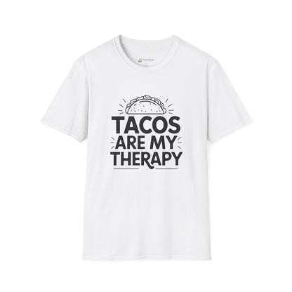"Tacos Are My Therapy" Funny Taco Mexican Food Lover T-Shirt